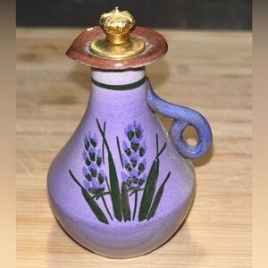 Toogood Ltd. Pottery 4.5 in Vintage Lavender Water Bottle: London England